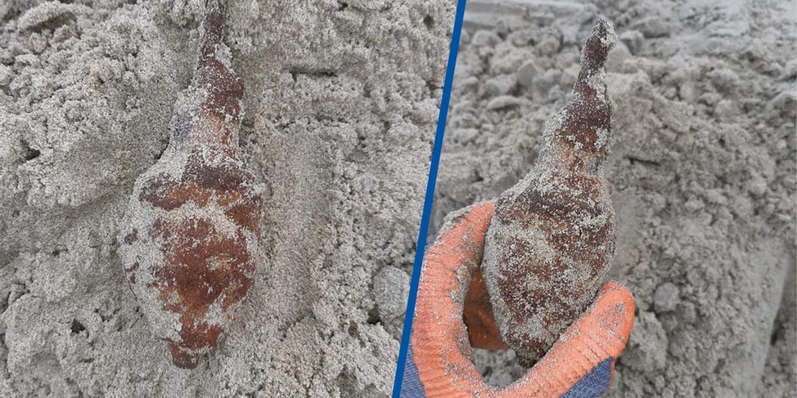 Handgranaat gevonden op strand Zandvoort