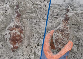 Handgranaat gevonden op strand Zandvoort