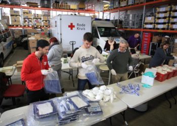 Inzamelingsactie beschermingsmiddelen Rode Kruis succesvol
