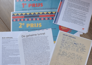 Vier prijswinnaars Schrijfwedstrijd Kinderboekenweek