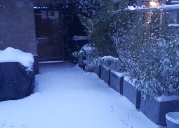 Ook hevige sneeuw in Schalkwijk, Jan Gaus vertelt