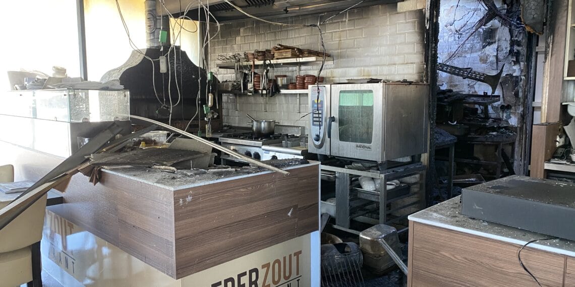Brand in PeperZout, restaurant in vlammen op