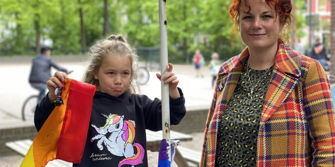 Weer een regenboogvlag vernield in Haarlem, Pippi (7): ”Ik ben best wel geschrokken”
