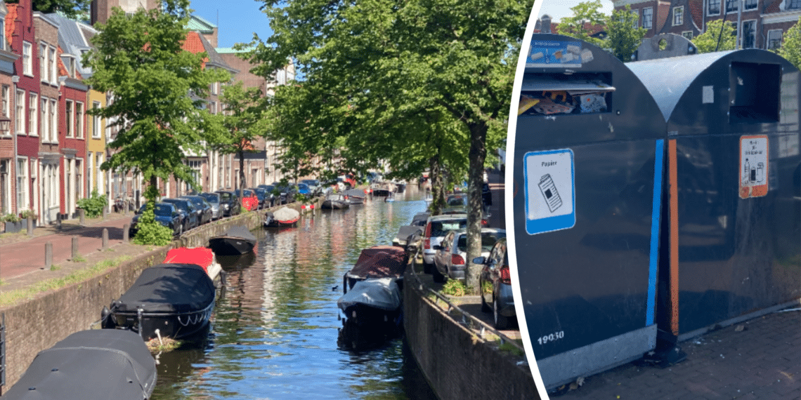 Maakt Haarlem monumentale fout met afvalbakken op historische gracht?