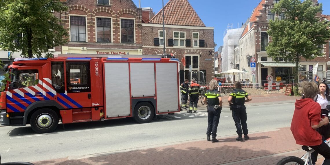 Gedempte Oude Gracht afgesloten na dubbel gaslek
