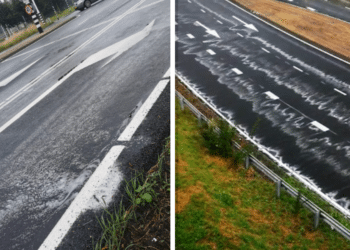 Schuimende weg in Haarlem-Noord: ‘Normaalste zaak van de wereld’