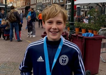 Mees op de urban trail