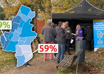 Vaccinatiegraad per wijk: Meerwijk laagst, Houtvaartkwartier hoogst