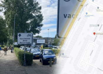 Straat vol met verdwaalde teststraatbezoekers door ‘navigatiefoutje’