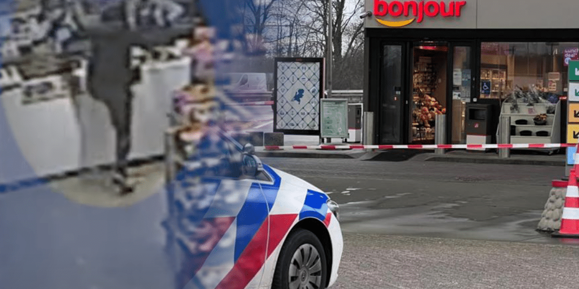 Politie geeft beelden vrij van gewapende overval op tankstation Amsterdamsevaart