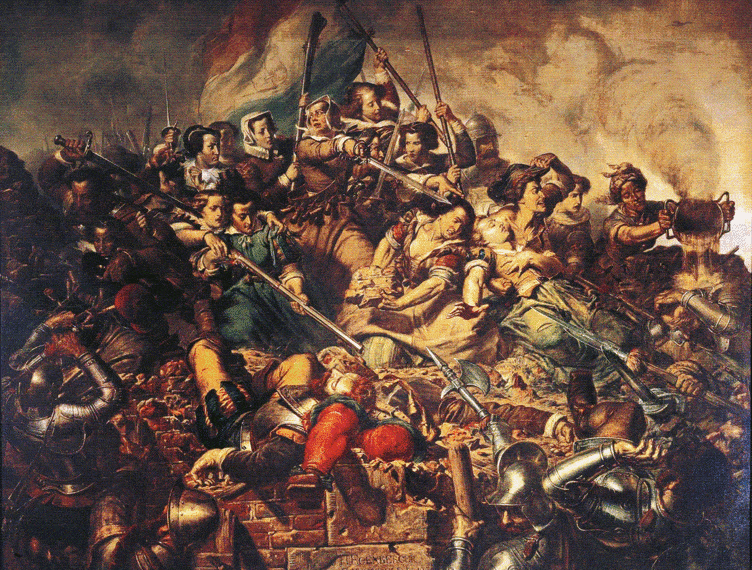 Schilderij Kenau wordt opgeknapt maar keert niet terug in het stadhuis: “Het is gewoon een ongelofelijke kale troep in het stadhuis”