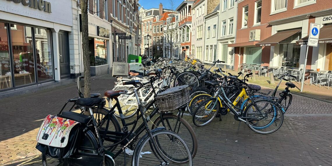Centrum binnenstad Haarlem fietsen