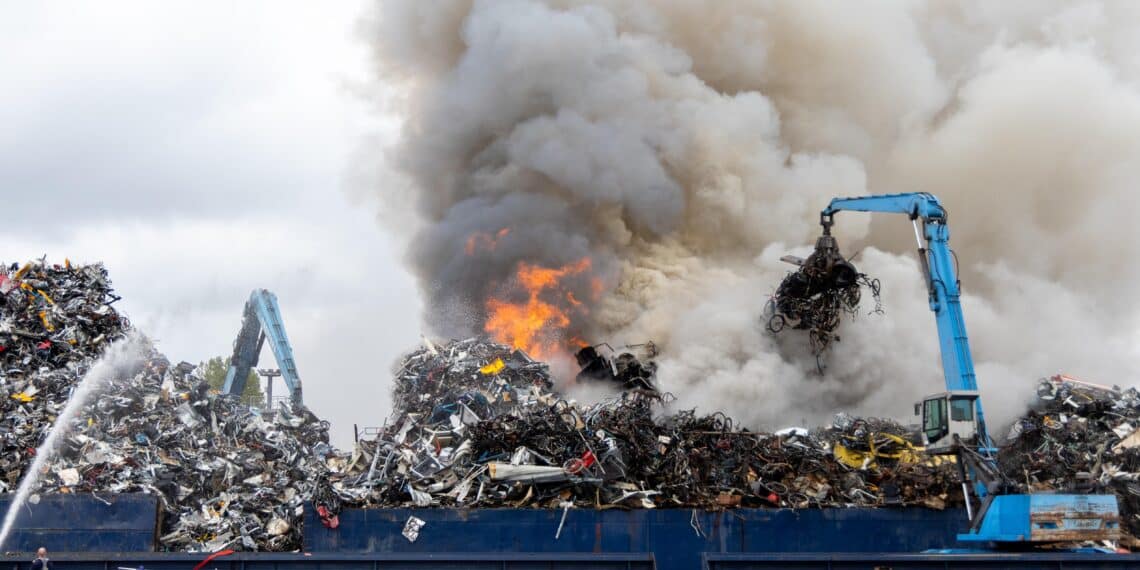 Grote brand bij sloperij Waarderpolder onder controle
