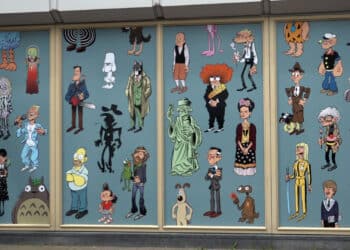 Stripfiguren in de etalage: “Leegstaande winkels worden verfraaid”