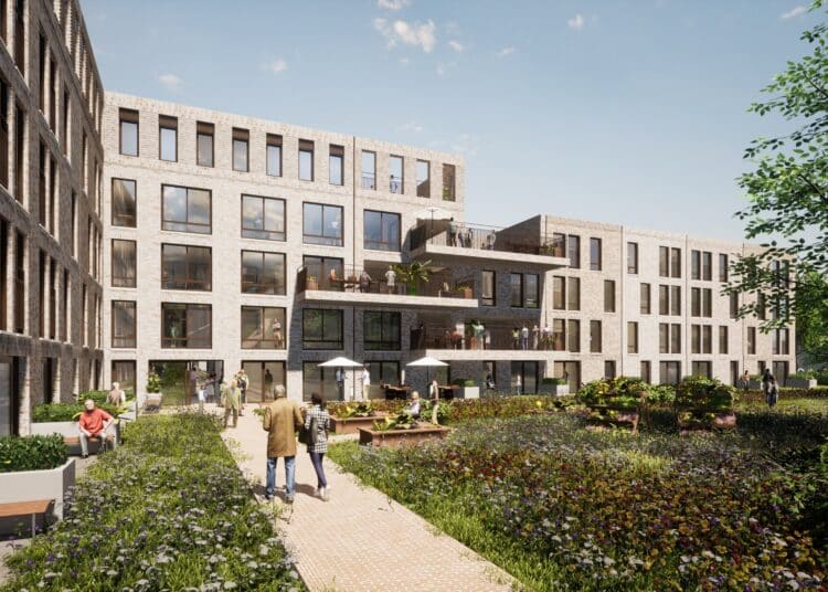 Impressie van de binnentuin hof van jacob