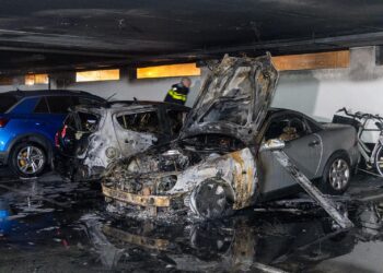 Twee auto’s verwoest bij brand in parkeergarage Schalkwijk