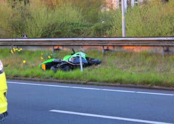 Motorrijder gewond bij eenzijdig ongeval op Westelijke Randweg