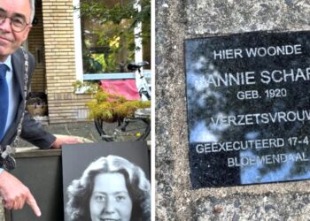 Herdenkingssteen Hannie Schaft onthuld: ‘Icoon van het verzet’