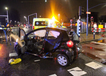 Flinke schade na ongeluk Europaweg Haarlem